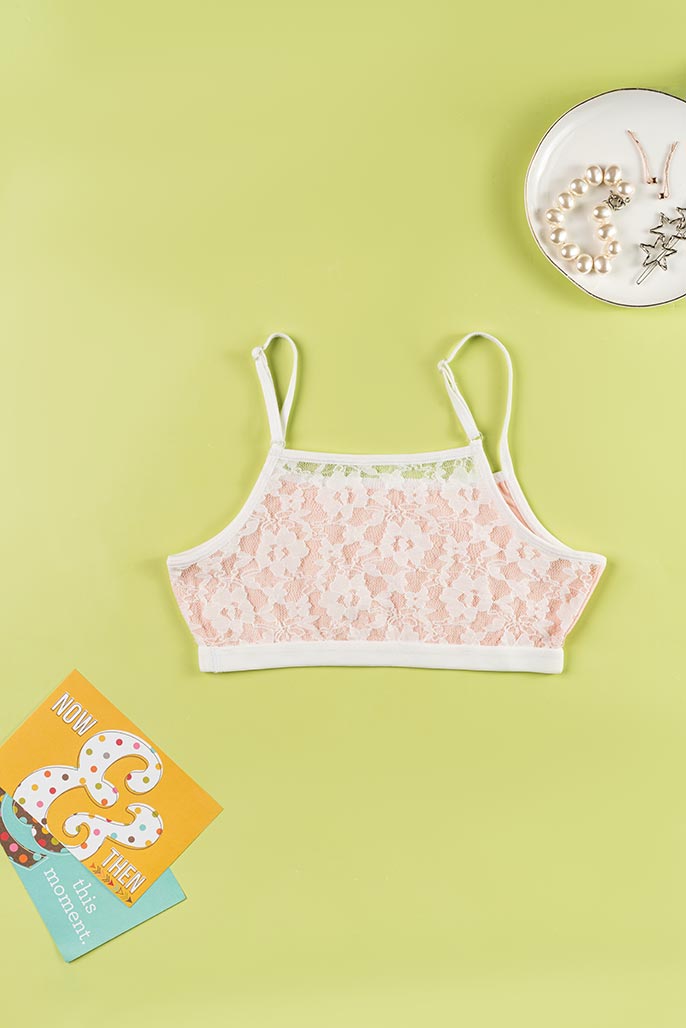 Beginner Bra - With Lace Back - Bloom