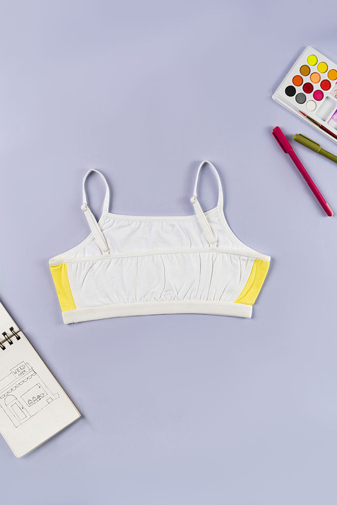 Beginner Bra - Snowflake, Citrus