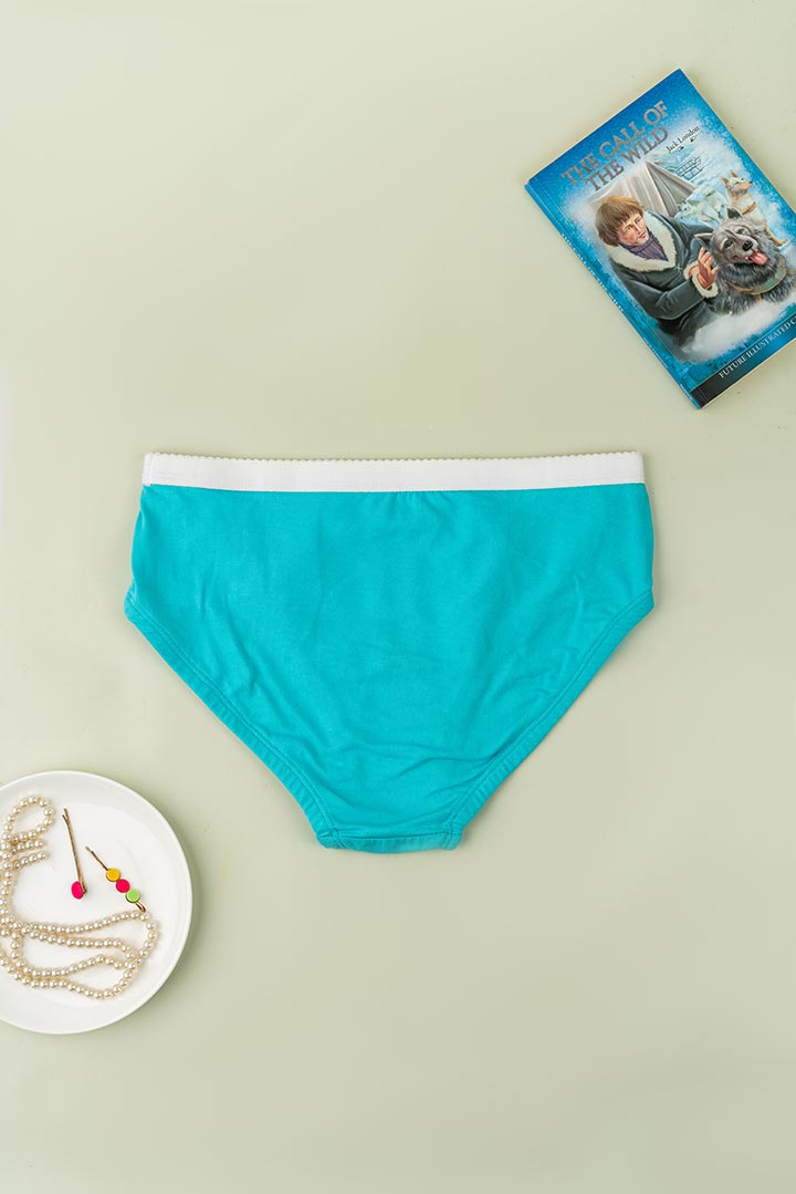 Simple Cotton Underwear - Lagoon
