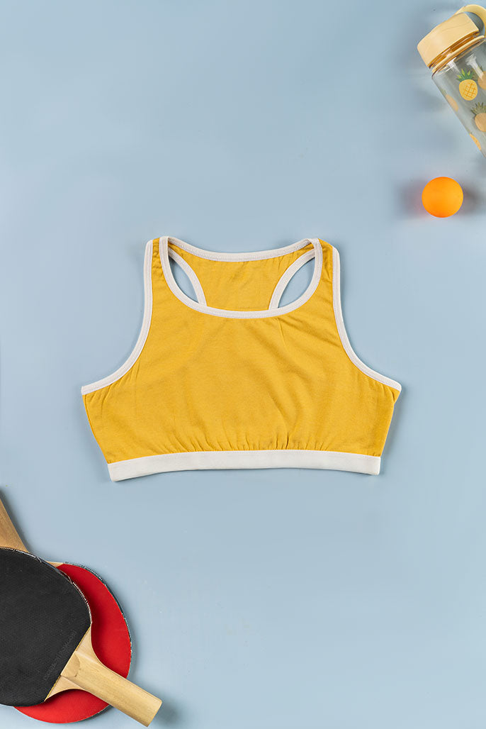 Racer Back Bra - Honey