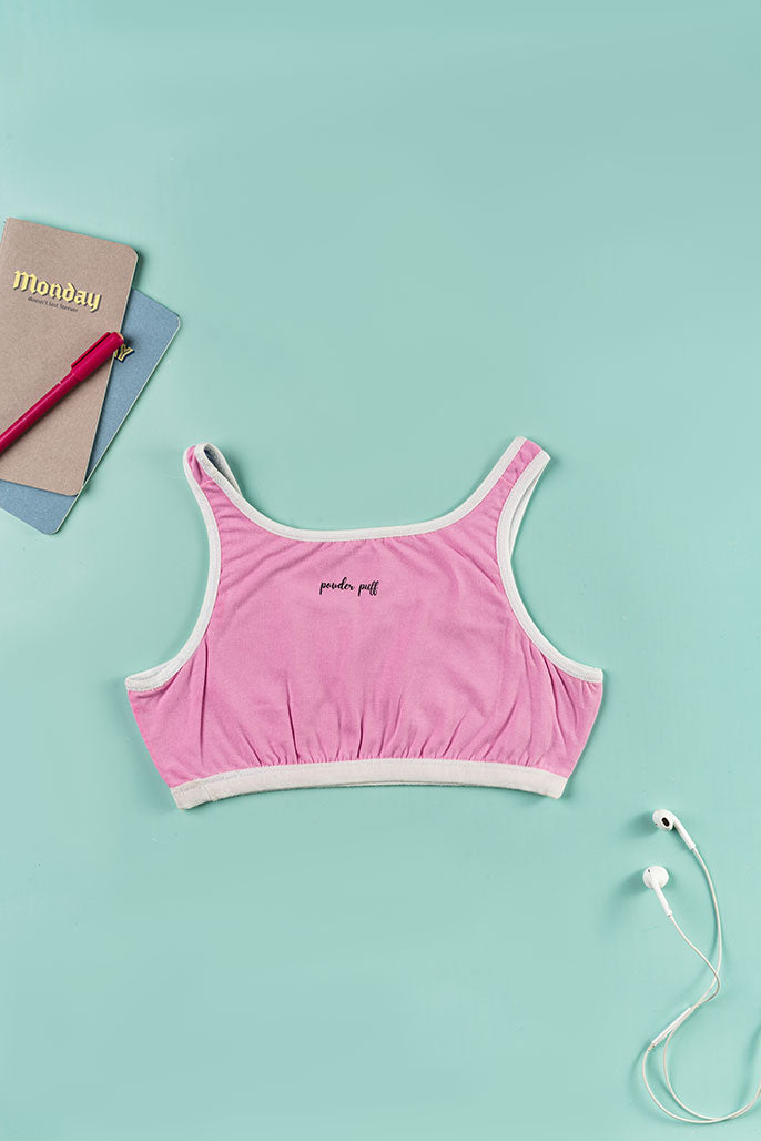 Sports Bra - Reversible Style - Bubblegum, Sky