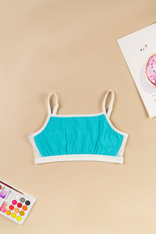Beginner Bra - With Mesh Detail - Lagoon