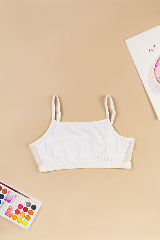 Beginner Bra - With Mesh Detail - Snowflake