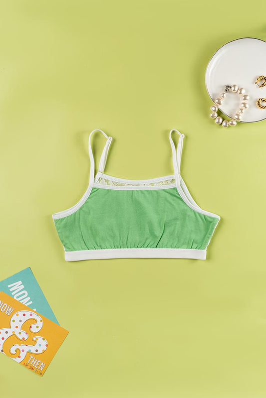 Beginner Bra - With Lace Back - Kiwi
