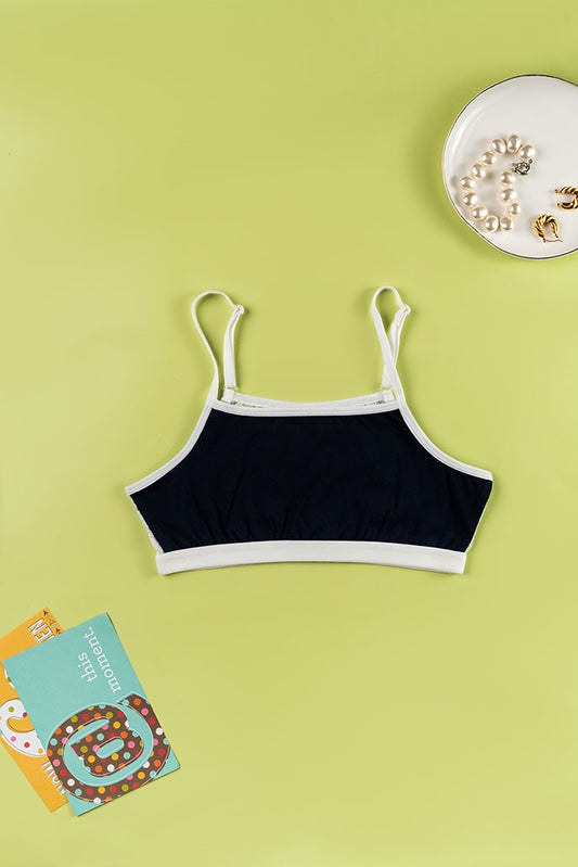 Beginner Bra - With Lace Back - Midnight Blue