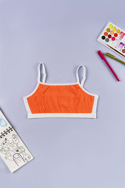 Beginner Bra - Peach, Snowflake