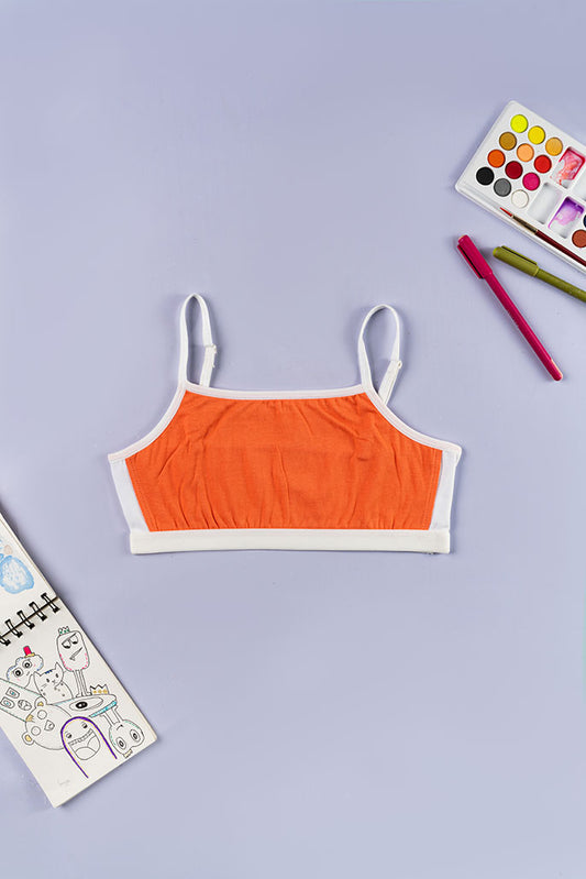 Beginner Bra - Peach, Snowflake