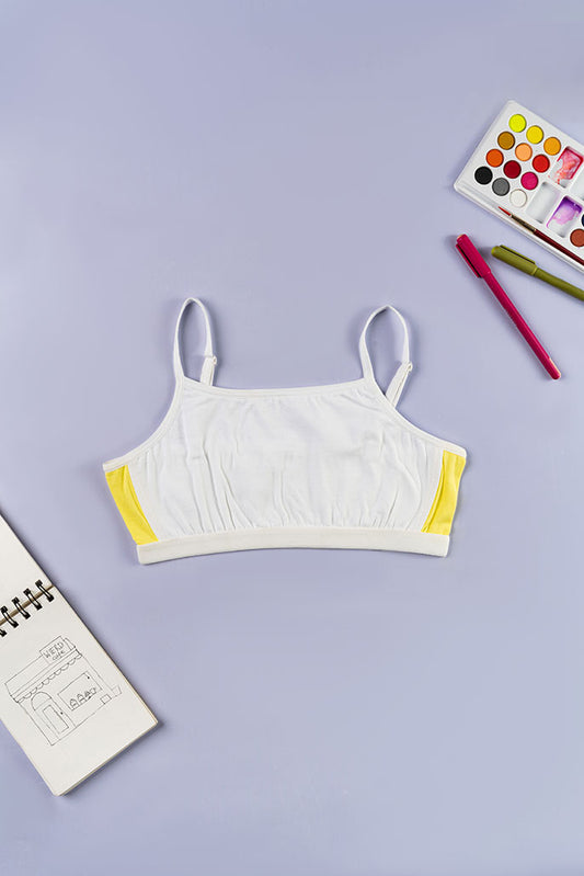 Beginner Bra - Snowflake, Citrus