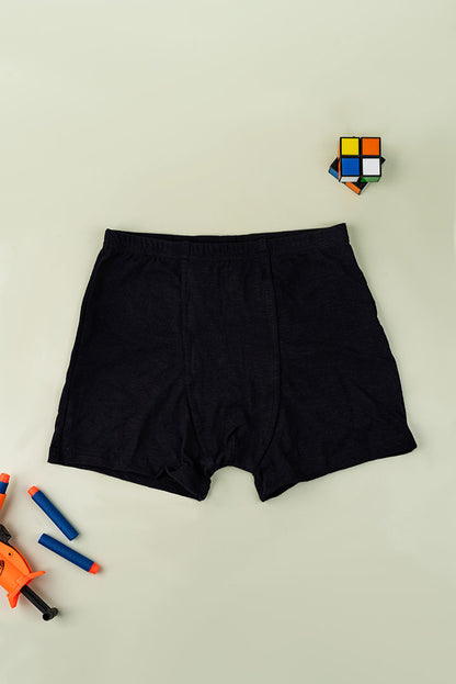 Bamboo Cotton Boy's Trunks - Black