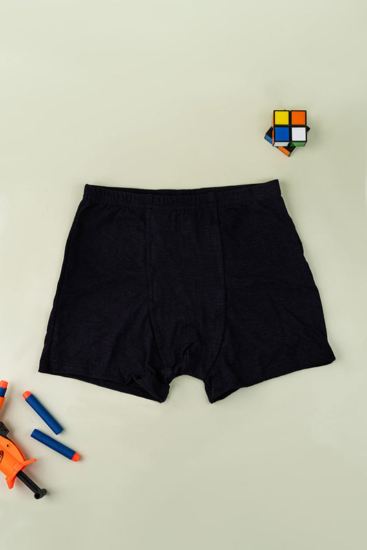 Bamboo Cotton Boy's Trunks - Black