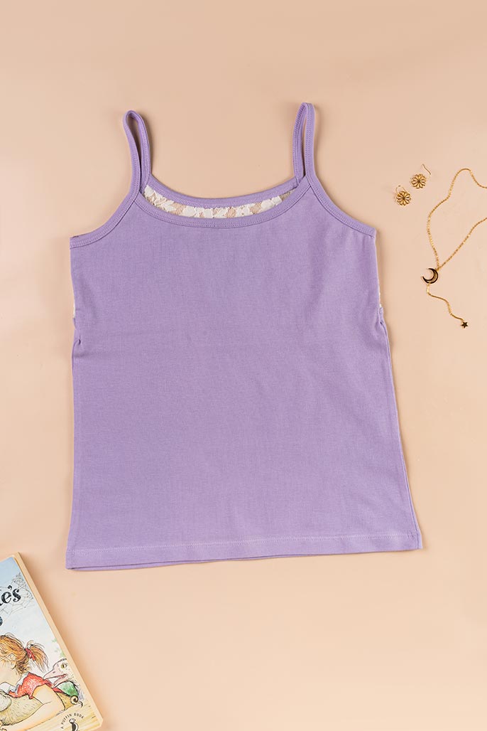 Lace Back Camisole - Orchid