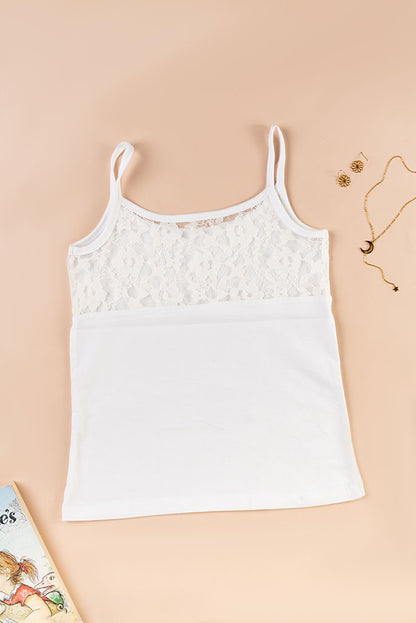 Lace Back Camisole - Vanilla