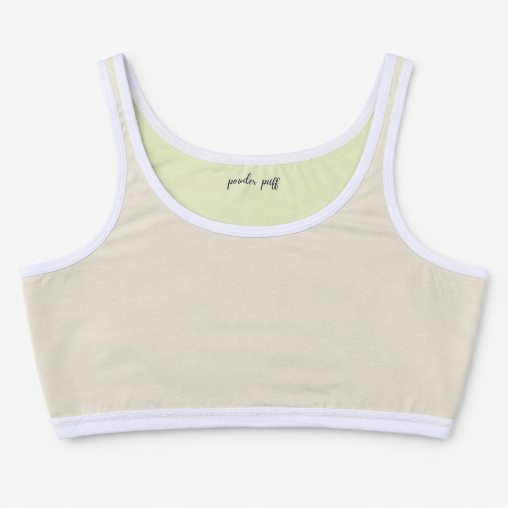 Reversible Style Sports Bra | Perfect for Girls 8–16 Years | Premium Cotton Comfort