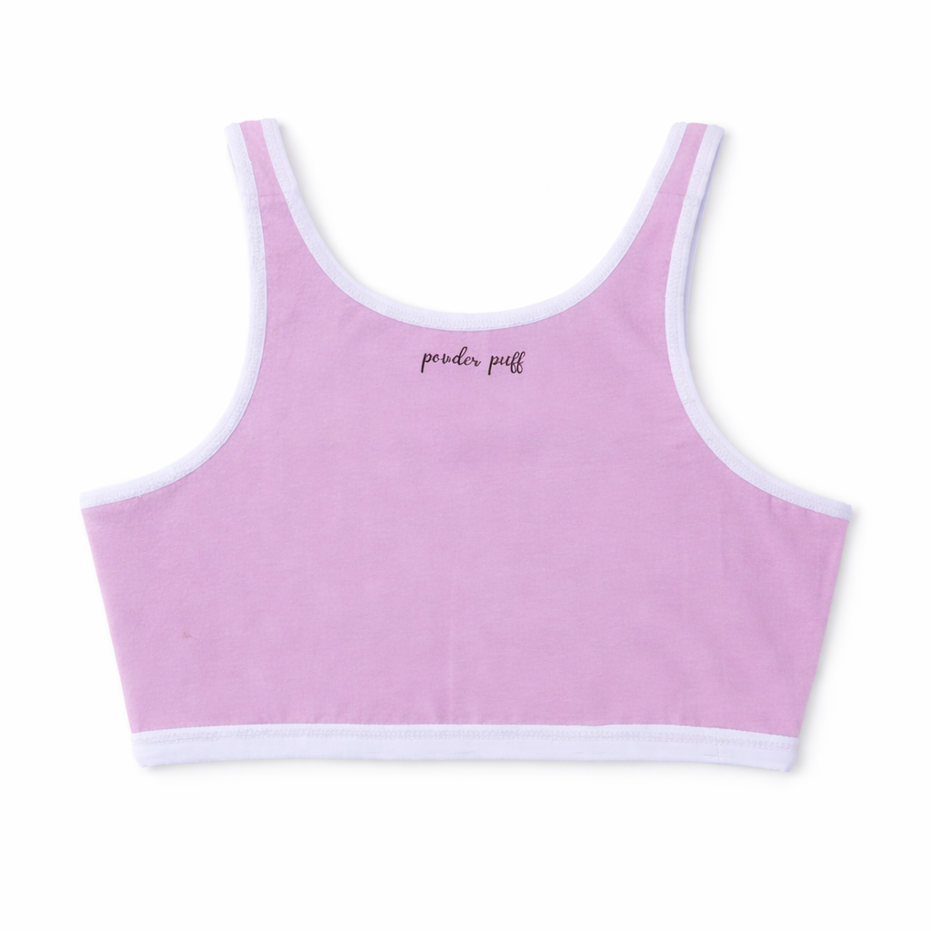 Reversible Style Sports Bra | Perfect for Girls 8–16 Years | Premium Cotton Comfort