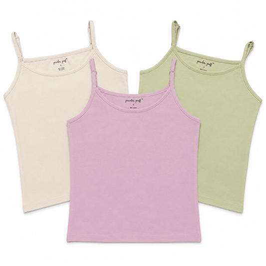 Premium Cotton Camisole | Perfect for Girls 8-15 Years | Pack of 3