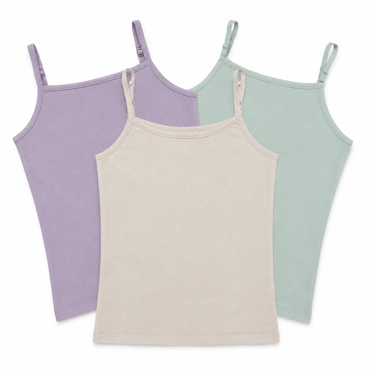 Premium Cotton Camisole | Perfect for Girls 8-15 Years | Pack of 3