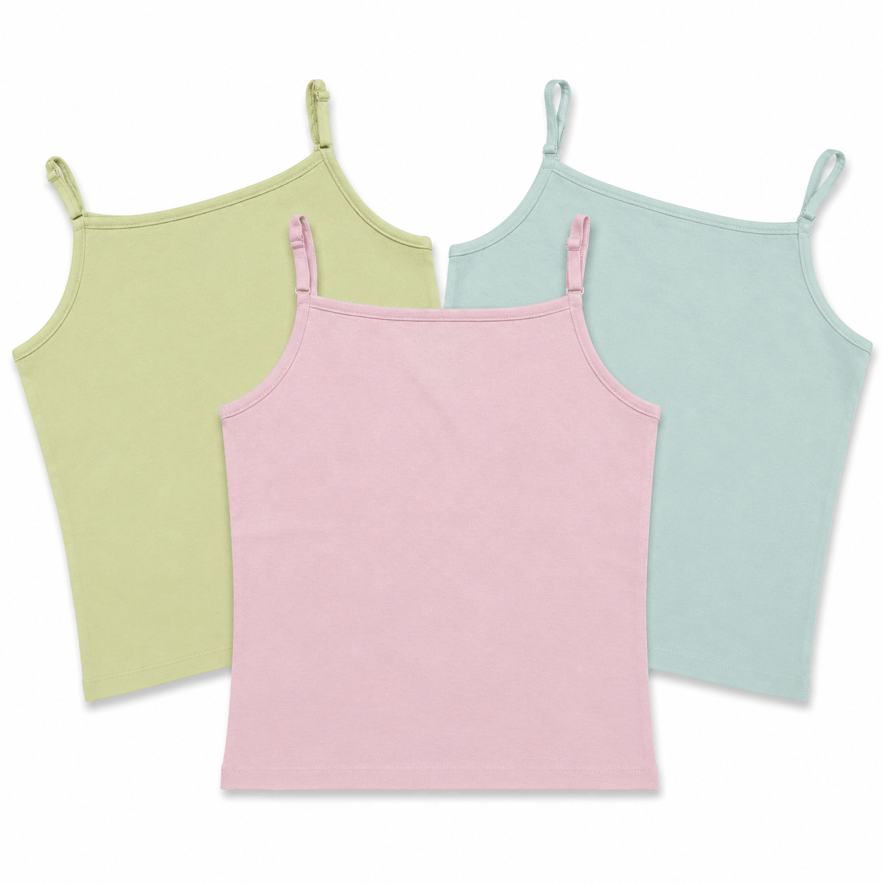 Premium Cotton Camisole | Perfect for Girls 8-15 Years | Pack of 3