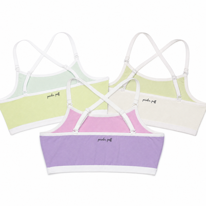 Reversible Style Bralette - Pack of 3 | Perfect for Girls 8–16 Years | Premium Cotton Comfort