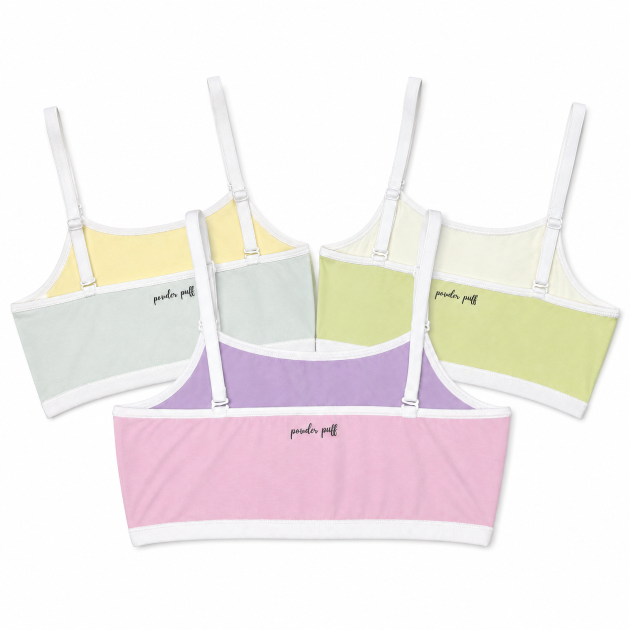 Reversible Style Bralette - Pack of 3 | Perfect for Girls 8–16 Years | Premium Cotton Comfort