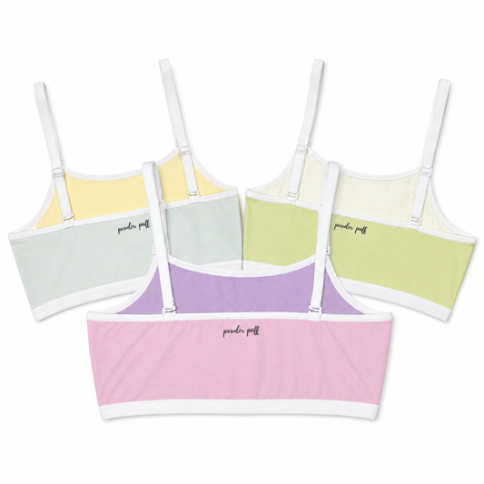 Reversible Style Bralette - Pack of 3 | Perfect for Girls 8–16 Years | Premium Cotton Comfort