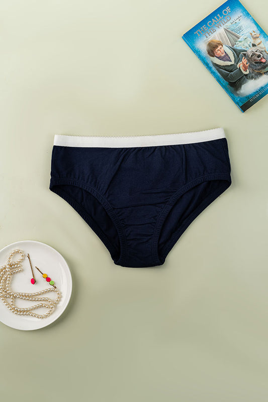 Simple Cotton Underwear - Midnight Blue