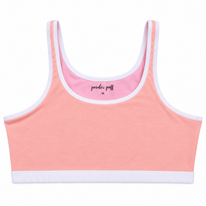Reversible Style Sports Bra | Perfect for Girls 8–16 Years | Premium Cotton Comfort