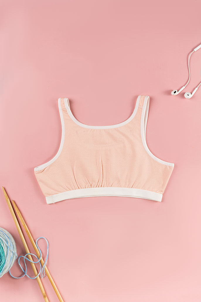 Sports Bra - with lace detail - Bloom