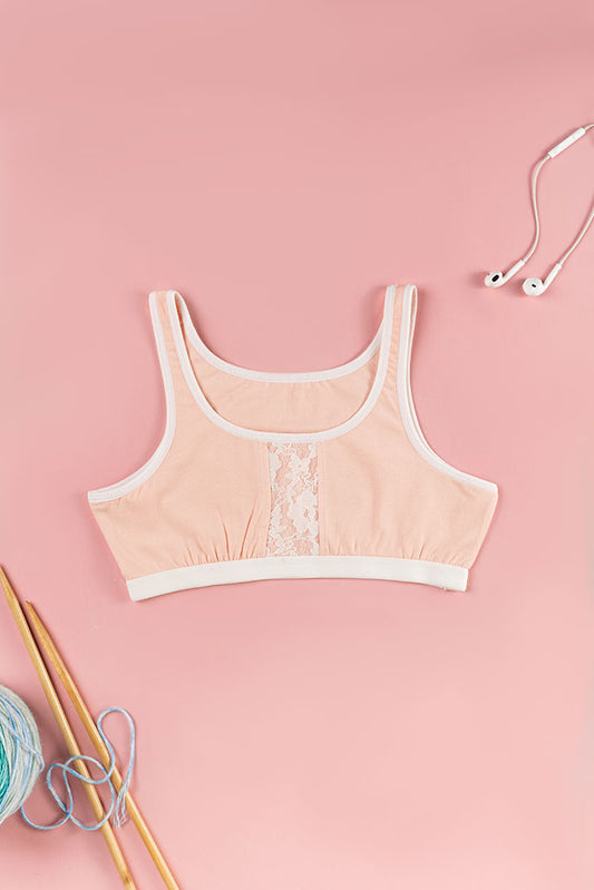 Sports Bra - with lace detail - Bloom